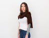 Brown Cashmere Travel Scarf