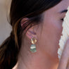 Kyanite Salutation Earrings - modern sculptural jewelry by Tavy Tavy