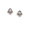 Marisol Stud Earrings | Recycled Sterling Silver moonstone gemstone - Tavy Tavy