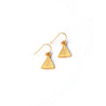 Triangle Star Burst Earrings  | Gold