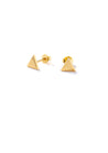 Equilateral Stud Earrings | Gold