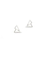 Cavo Triangle Stud Earrings  | Sterling Silver