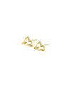 Cavo Triangle Stud Earrings  | Gold