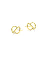 Cavo Crescent Stud Earrings | Gold