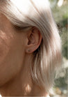 Tavia with Black Stud Earrings | Gold