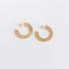 C-Shaped Hoop Earrings  | Gold Filled