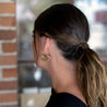 Statement Fan Shapped Nala Earrings in Bronze and Gold - Tavy Tavy
