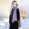 Pink Rose 100% Cashmere sustainable naturally dyed Scarf - Tavy Tavy handmade California