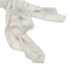 100% Cashmere naturally dyed Scarf by Tavy Tavy in Sand off white color on white background
