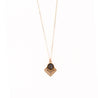 Marisol pendent Necklace on 14k gold chain | Bronze - Tavy Tavy
